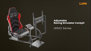 Classic Steel Racing Simulator Cockpit | LRS03 Series | LUMI Game