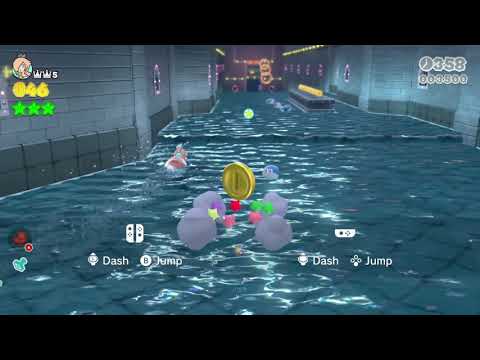 Super Mario 3D World (Switch) 8-5 Itemless Speedrun - Time: 75 (Former WR)