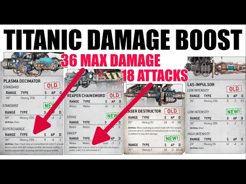 INSANE WEAPONS PROFILES! Knights Too Powerful? Huge Damage Boosts Revealed... Enough to Compete?
