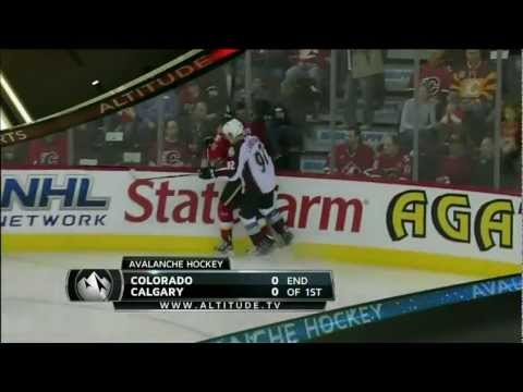 Curtis Glencross nails Gabriel Landeskog [HD]