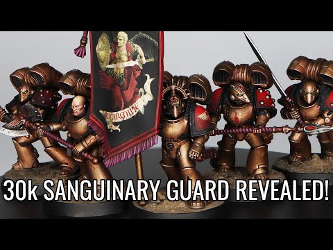 They're finally here! | PAINTING THE NEW 30k SANGUINARY GUARD! | Command Squad kit review |