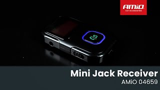 Bluetooth přijímač a vysílač s LCD displejem a 3.5 mm mini jackem, AMIO 