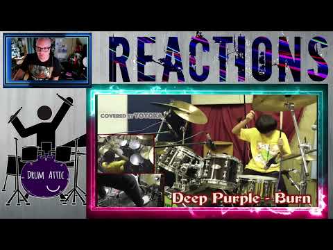 YOYOKA - Deep Purple Burn Drum Cover Reaction #reaction