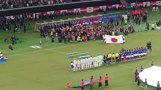 サッカー日本代表 国際親善試合 アイスランド代表戦 国歌斉唱