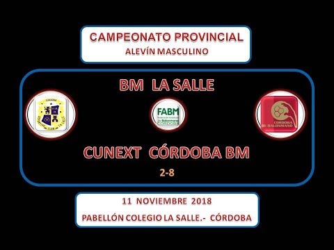 BM LA SALLE vs CUNEXT CÓRDOBA BM  ALEVÍN MASCULINO 11-11-18.