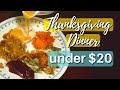 THANKSGIVING DINNER ON A BUDGET Simple Thanksgiving Menu