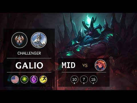 Galio Mid vs Zoe - NA Challenger Patch 9.24