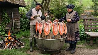 Rustic Cooking – River Trout Over an Open Flame 🐟🌾