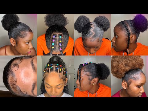 💖💦SLAYED 4C HAIRSTYLES | 💅🏼QUICK LOVELY AND TRENDY...