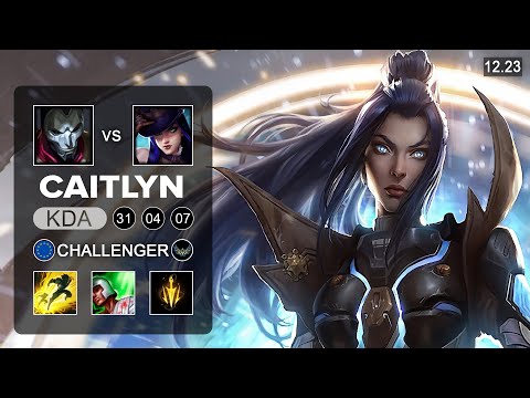 Caitlyn vs Jhin ADC - KR Challenger - Patch 12.23 Season 12