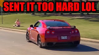 SUPERCARS SEND IT LEAVING CAR SHOW! (Slides, Burnouts, Near CRASHES, and MORE!)