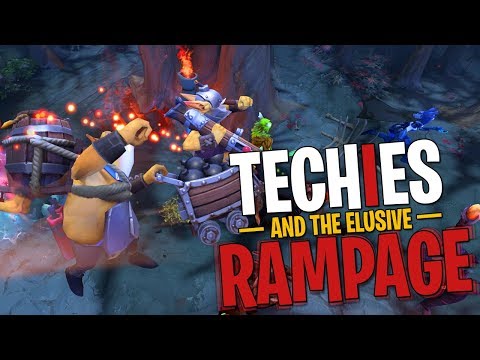 Techies & the Elusive Rampage - DotA 2 Funny Moments + Arcana Giveaway