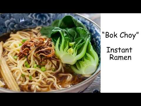 Easy to add bokchoy to instant ramen
