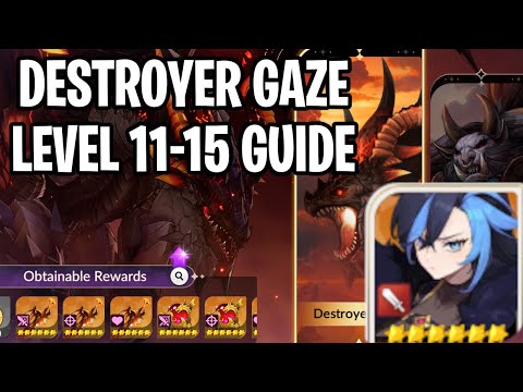 Destroyer Gaze Level 11-15 Guide & Setup [Seven Knights: Rebirth]