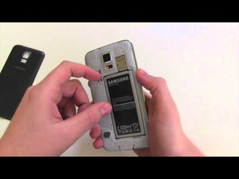 Inserting a microSIM / microSD card into the Samsung Galaxy S5