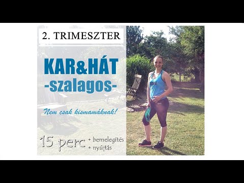 KISMAMA torna #5 - 2.TRIMESZTER - Kar&Hát SZALAGOS erősítő edzés - Légy fitt kismama!