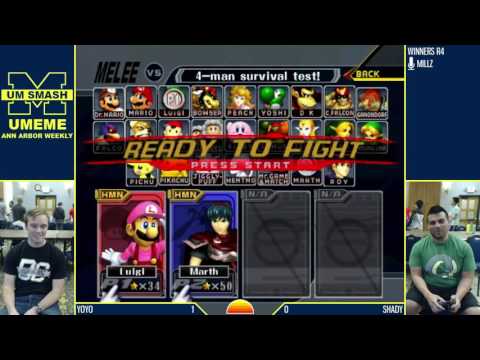 Yoyo (Luigi) vs Shady (Marth) UMeMe 18