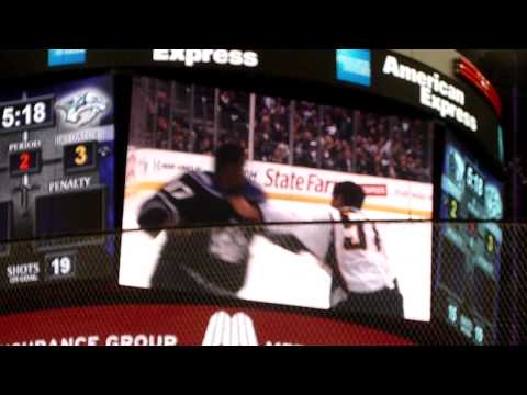 LA Kings v Nashville - Fight