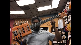 Video thumbnail for Bohemian Oil Can Bass (In Store Demo) by Prog Rock Jock