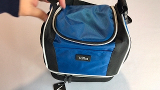 Vina Thermal Insulated Double Decker Lunch Bag Cooler Tote review