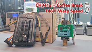 XGecu T48 (TL866 di terza generazione) - Installazione e panoramica - Confronto di velocità con CH341a