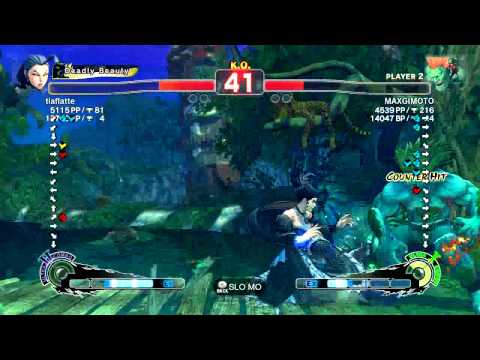 SSF4 AE Rose (tiaflatte) vs Blanka (MAXGIMOTO) Japanese Ranking Match
