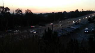 preview picture of video 'Sunset Over the N3: One Peak Hour in 7,5 Minutes'