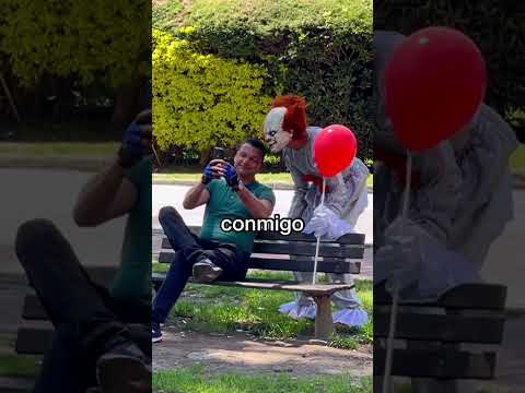 Scaring People on the Street Dressed as a Clown