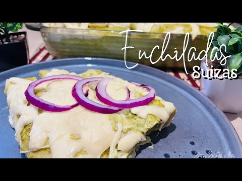 PREPARA LA MEJOR RECETA DE ENCHILADAS SUIZAS| Qué cocinar hoy #fyp #parati #mexicanfood