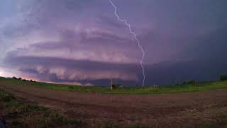 preview picture of video 'Tornadic Supercell - 1 Year Later (Incredible) Wilber, Nebraska June 16, 2018'