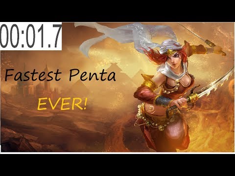 Fastest Katarina Pentakill EVER!