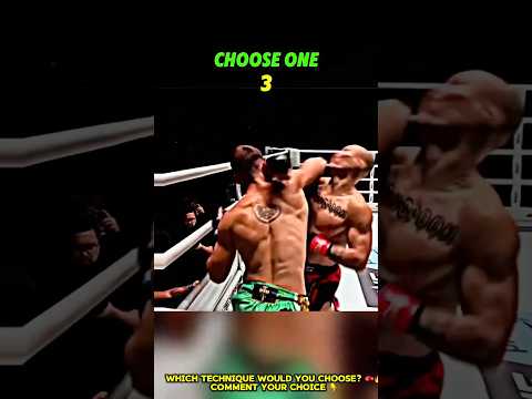 Which technique would you choose? 🥊🔥Comment your choice 👇 #combatsports #boxing