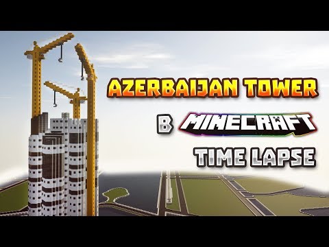 Building Azerbaijan Tower in Minecraft | EPIC Time Lapse!