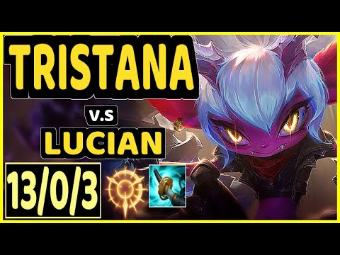 TINOWNS (TRISTANA) vs LUCIAN - 13/0/3 KDA MID CHALLENGER GAMEPLAY - BR