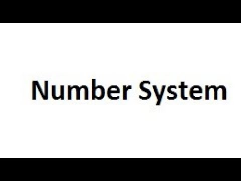 digital number system||computer number system||positional and non positional number system Video