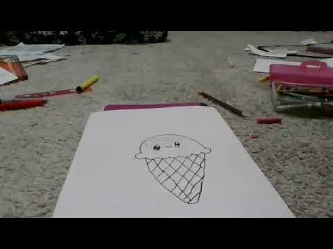 how to draw a ice cream by sarayu