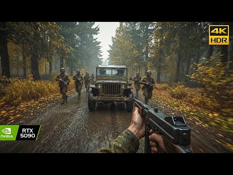 Defending The Bridge Against Nazi Germans | Ultra Realistic Gameplay 4K 60FPS ] Call of Duty WWII