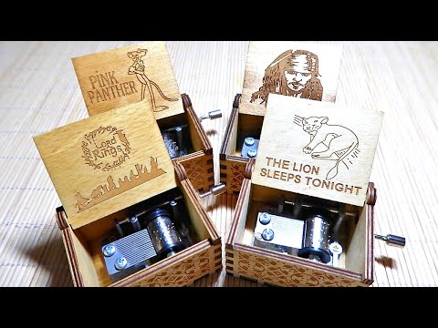 Mini Music Box - Pink Panther, Sparrow, Lord Of The Rings, & Lion King