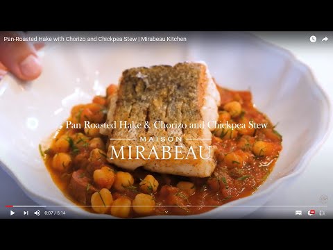 Pan-fried hake, white bean & chorizo broth video thumbnail