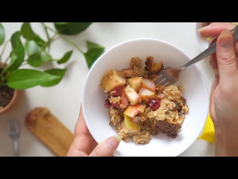 Sugar-Free Apple Cranberry Crisp in the Ninja Foodi