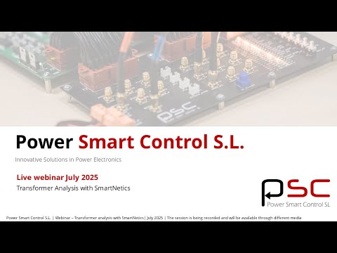 Live webinar: Transformer Analysis with SmartNetics