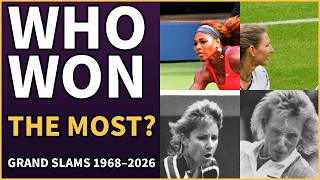 Most Grand Slam Titles in the Open Era (Women, 1968–2026) | Serena, Graf, Evert 
