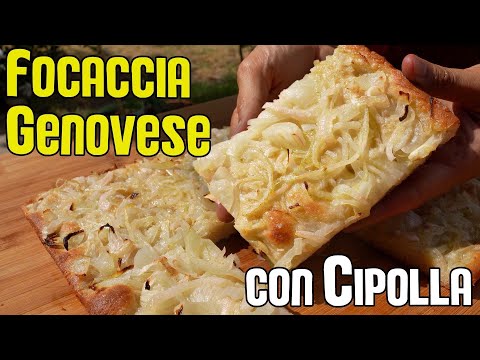 FUGASSA LIGURE ALLE CIPOLLE - IMPASTATA A MANO E PRONTA IN POCHE ORE