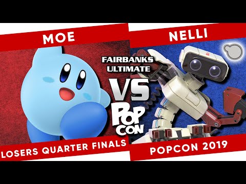 Fairbanks Popcon 2019: Moe (Kirby) vs Nelli (ROB, Game n Watch) - SSBU Losers Quarter-Finals