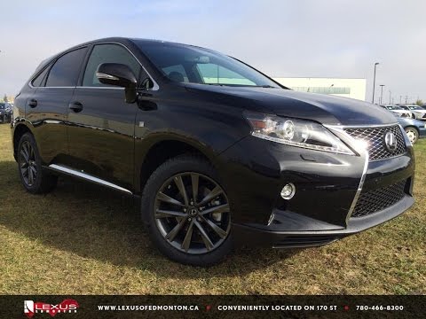 New Black 2015 Lexus RX 350 AWD F Sport In Depth Review | Downtown Edmonton