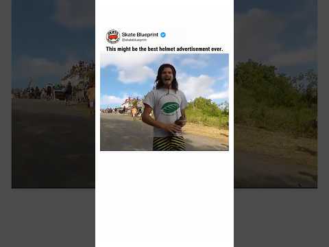The Most Convincing Helmet Commercial Ever 🤯  #skateboarding #skate #shorts