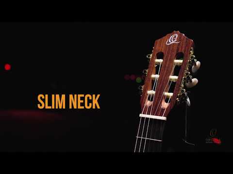 Immagine Ortega Feel Series Nylon 6-String Acoustic Electric Guitar Slim Neck  RCE158SN-TSB - Tobacco Sunburst w/ Deluxe Gig Bag - 18