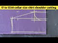 17 to 17.50 collar size shirt shoulder cutting | N A Fashion