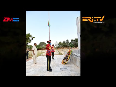 ERi-TV, Martyrs Day 2020: President Isaias Afwerki laying wreath at Patriots Cemetery