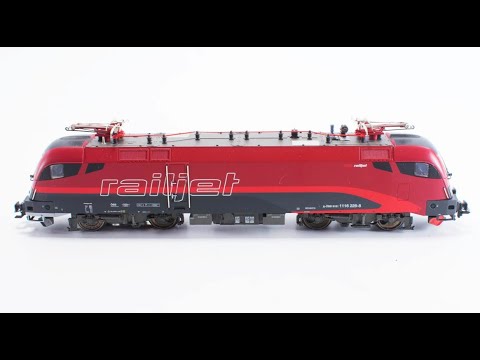 Märklin ÖBB Class 1116 "Railjet" Electric Locomotive "Taurus" pulling “Rollende Landstraße”